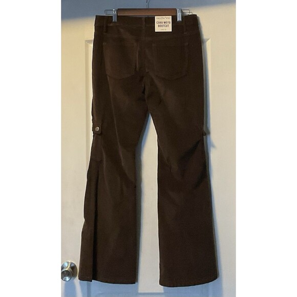Vanilla Star Women's Corduroy Moto Bootcut Pants Size 10, Raisin NWT - Picture 5 of 7
